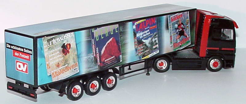 Foto 1:87 Mercedes-Benz Actros LH Fv Cv KoSzg 2/3 Olympia verlag, kicker, Alpin, Berge, unterwasser Schuco 22421