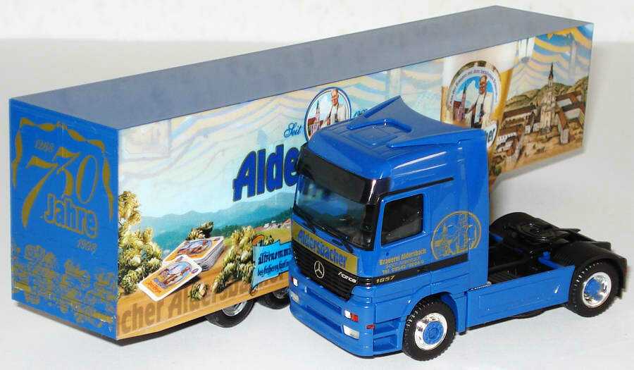 Foto 1:87 Mercedes-Benz Actros LH Fv Cv KoSzg Cv 2/3 Brauerei Alsersbach,  Aldersbacher Abtei-Weizen herpa 239387