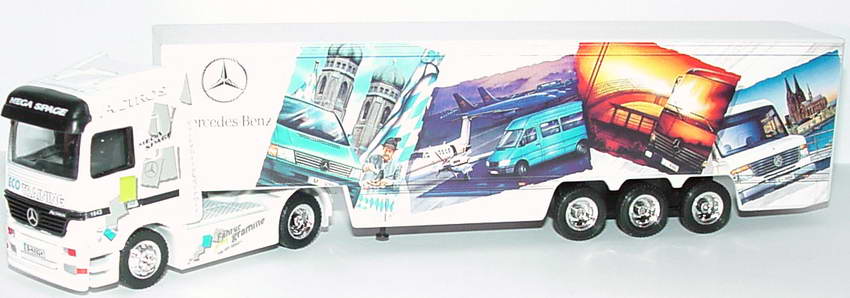 Foto 1:87 Mercedes-Benz Actros LH Fv Cv KoSzg Cv 2/3 Mercedes-Benz Verkehrsakademie, ECO Training Werbemodell HighSpeed