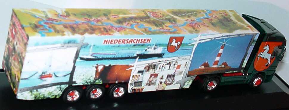 Foto 1:87 Mercedes-Benz Actros LH Fv Cv KoSzg Cv 2/3 Niedersachsen-Truck 1998 herpa 187824