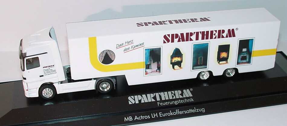 Foto 1:87 Mercedes-Benz Actros LH Fv Cv KoSzg Cv 2/3 Spartherm - Das Herz des Kamins herpa 188371