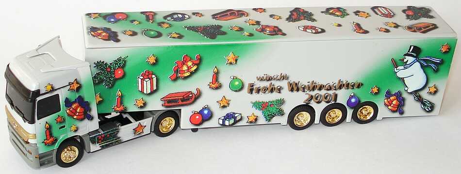 Foto 1:87 Mercedes-Benz Actros LH Fv Cv KoSzg Cv 2/3 wünscht frohe Weihnachten 2001 Albedo