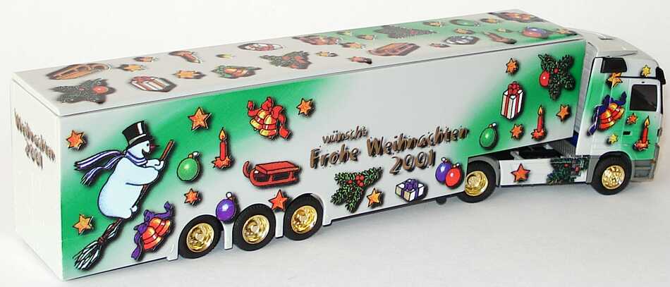 Foto 1:87 Mercedes-Benz Actros LH Fv Cv KoSzg Cv 2/3 wünscht frohe Weihnachten 2001 Albedo