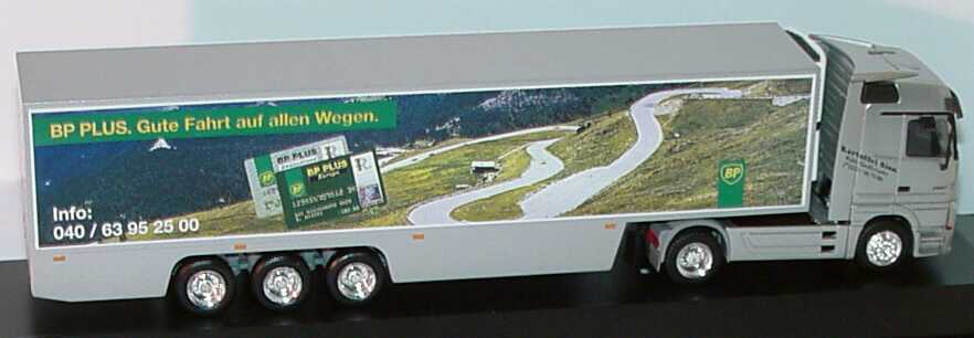 Foto 1:87 Mercedes-Benz Actros LH Fv Cv KükoSzg Cv 2/3 BP Card - BP Plus. Gute Fahrt auf allen Wegen herpa 186858