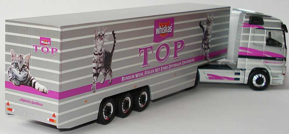 Foto 1:87 Mercedes-Benz Actros LH Fv Cv KükoSzg Cv 2/3 Rigterink, Whiskas Top herpa