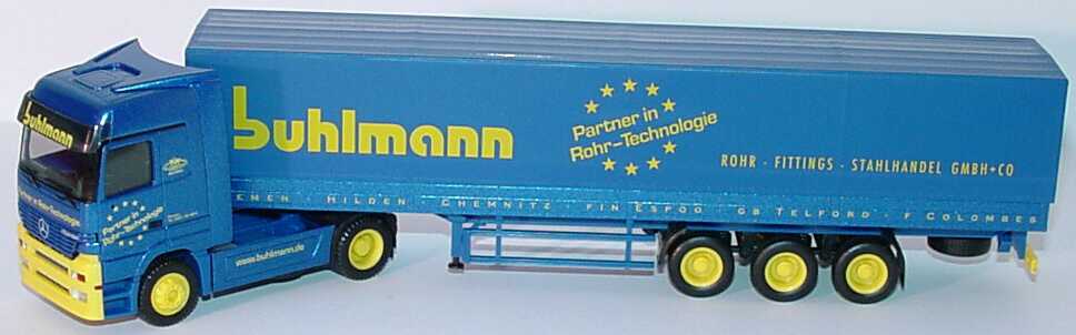 Foto 1:87 Mercedes-Benz Actros LH Fv Cv PPSzg 2/3 Buhlmann - Partner in Rohr-Technologie (HCC-Modell 2000) herpa 196543