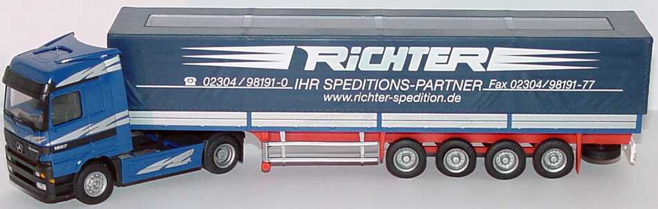 Foto 1:87 Mercedes-Benz Actros LH Fv Cv PPSzg 2/4 Richter - Ihr Speditions-Partner Albedo 250145