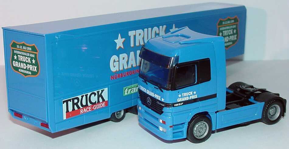 Foto 1:87 Mercedes-Benz Actros LH Fv Cv RenntransportSzg 2/2 Truck Grand-Prix 1998 herpa