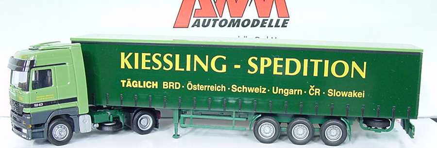 Foto 1:87 Mercedes-Benz Actros LH Fv GpSzg 2/3 Kiessling-Spedition AMW/AWM 51136