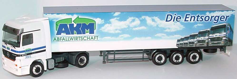 Foto 1:87 Mercedes-Benz Actros LH Fv KoSzg 2/3 AKM Abfallwirtschaft - Die Entsorger herpa