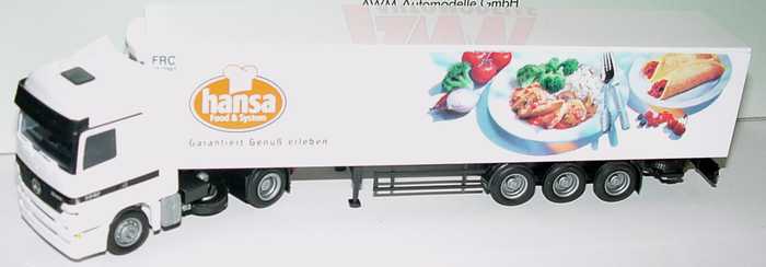 Foto 1:87 Mercedes-Benz Actros LH Fv KükoSzg 2/3 hansa Food & System AMW/AWM 51043