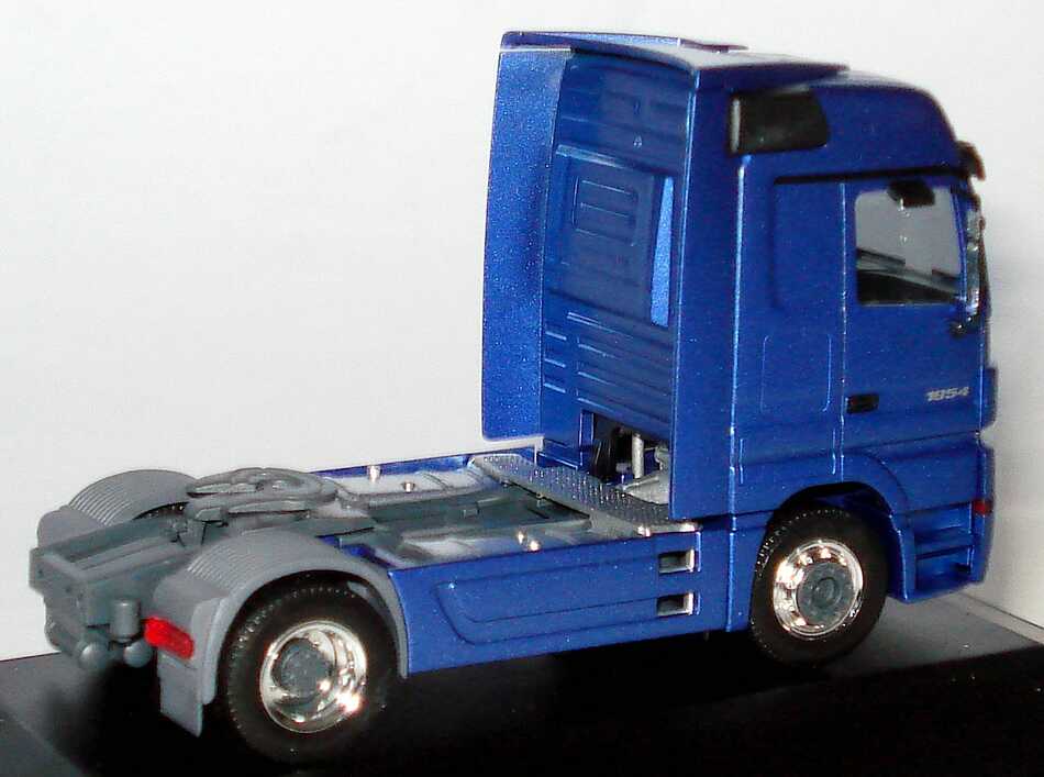 Foto 1:87 Mercedes-Benz Actros LH MP2 Fv Cv 2a Szgm blau-met. Werbemodell herpa B66000521