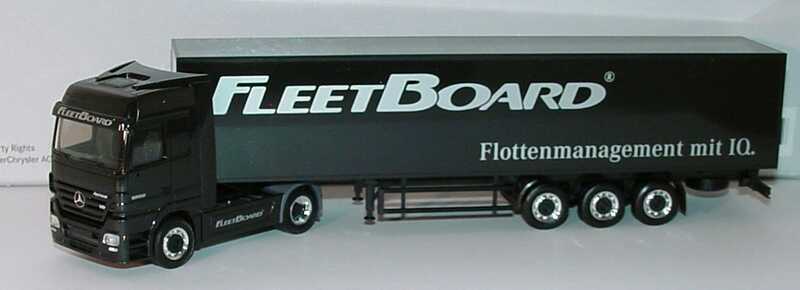 Foto 1:87 Mercedes-Benz Actros LH MP2 Fv Cv KoSzg 2/3 FleetBoard - Flottenmanagement mit IQ. Werbemodell herpa B66000499