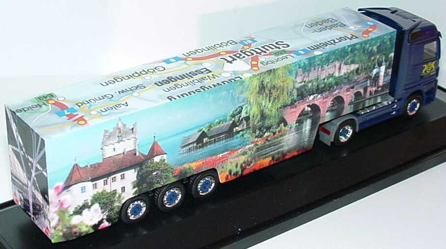 Foto 1:87 Mercedes-Benz Actros LH MP2 Fv Cv KoSzg Cv 2/3 Baden-Württemberg-Truck 2002 herpa 120258