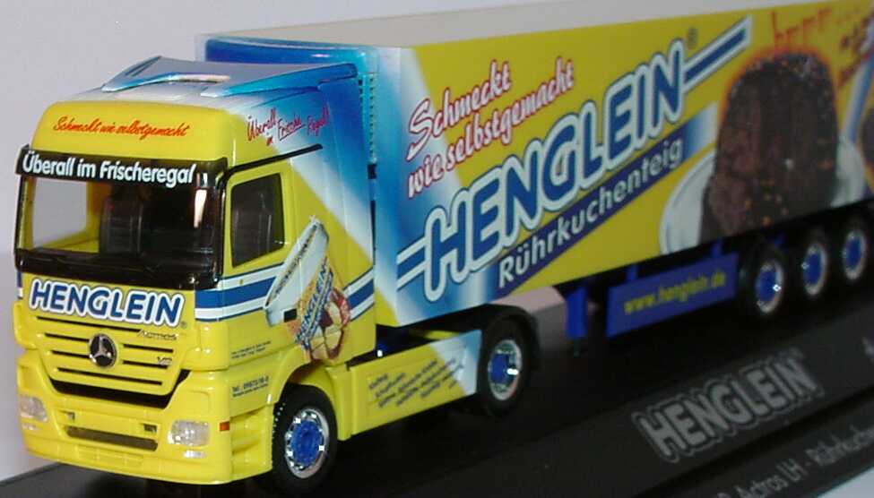 Foto 1:87 Mercedes-Benz Actros LH MP2 Fv Cv KükoSzg 2/3 Henglein Rührkuchenteig (Airbrush Design by W. Rosner) herpa 120616