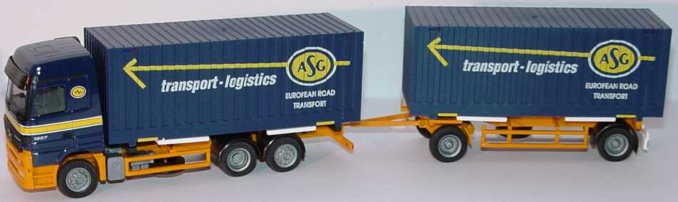 Foto 1:87 Mercedes-Benz Actros LH WKoHgz (Thyssen-Cargobox) 3/2 ASG transport-logistics Albedo 250008