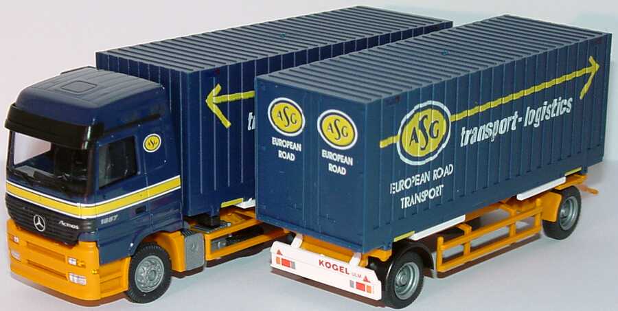 Foto 1:87 Mercedes-Benz Actros LH WKoHgz (Thyssen-Cargobox) 3/2 ASG transport-logistics Albedo 250008