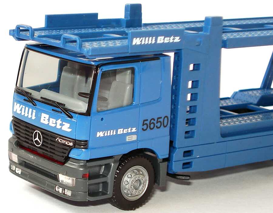 Foto 1:87 Mercedes-Benz Actros L AutotransportHgz 2/2 Willi Betz herpa 144780