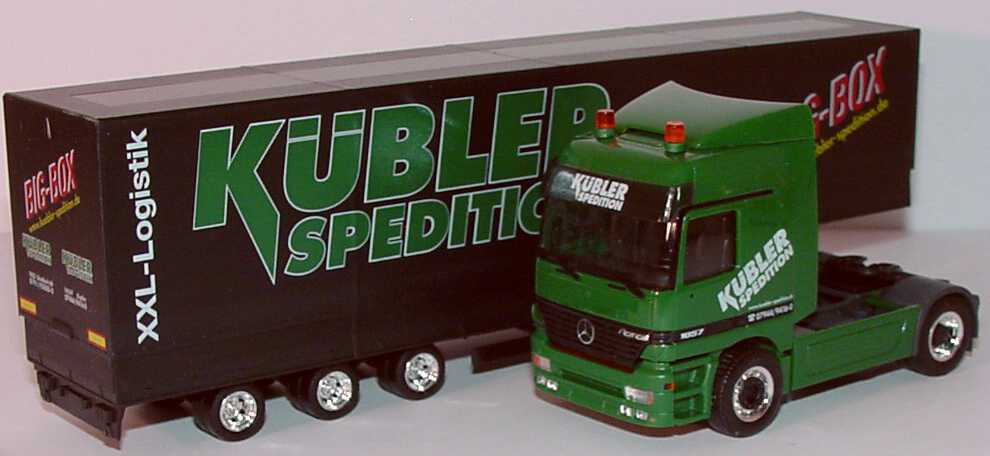 Foto 1:87 Mercedes-Benz Actros L Fv Cv JuPPSzg 2/3 Kübler Spedition, Big-Box (HCC-Modell) herpa 199650