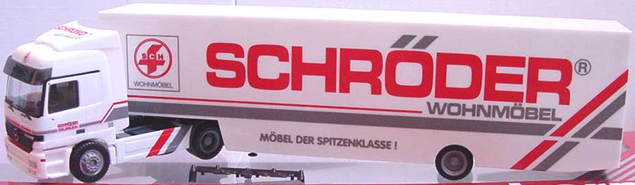 Foto 1:87 Mercedes-Benz Actros L Fv Cv KoSzg Cv 2/1 Schröder Wohnmöbel herpa 188357