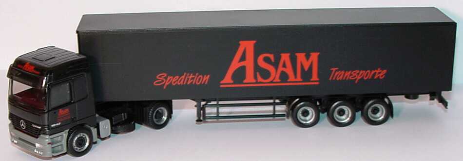 Foto 1:87 Mercedes-Benz Actros L Fv GpSzg 2/3 Spedition ASAM herpa 146074