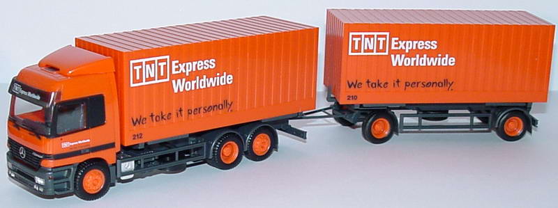 Foto 1:87 Mercedes-Benz Actros L Fv WKoHgz 3/2 TNT Express Worldwide, We take it personally herpa 144278