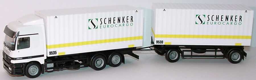 Foto 1:87 Mercedes-Benz Actros L Fv WKoHgz (Thyssen-Cargobox) 3/2 Schenker Eurocargo herpa 187732