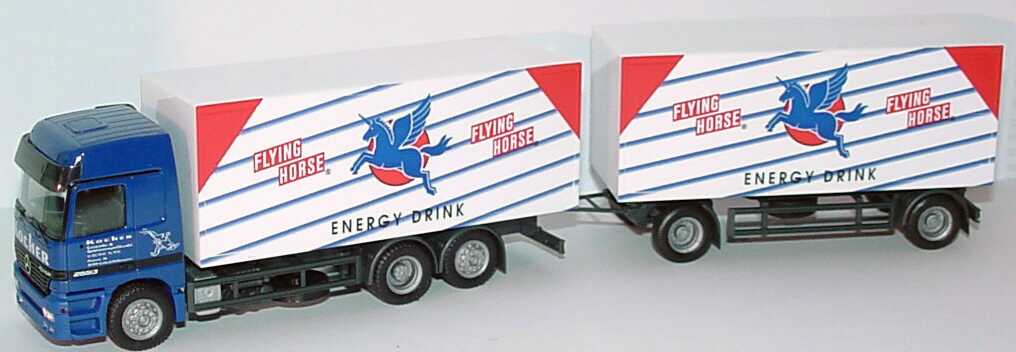 Foto 1:87 Mercedes-Benz Actros L GetränkeKoHgz 3/2 Flying Horse Energy Drink, Kocher herpa 188890