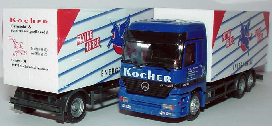 Foto 1:87 Mercedes-Benz Actros L GetränkeKoHgz 3/2 Flying Horse Energy Drink, Kocher herpa 188890