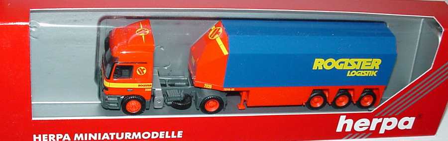 Foto 1:87 Mercedes-Benz Actros L GlastransportSzg 2/3 Rogister Logistik herpa 145398