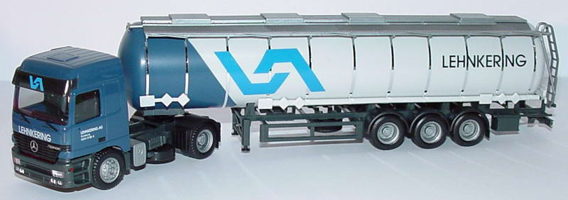 Foto 1:87 Mercedes-Benz Actros L JumbotankSzg 2/3 Lehnkering AG Duisburg herpa 145145