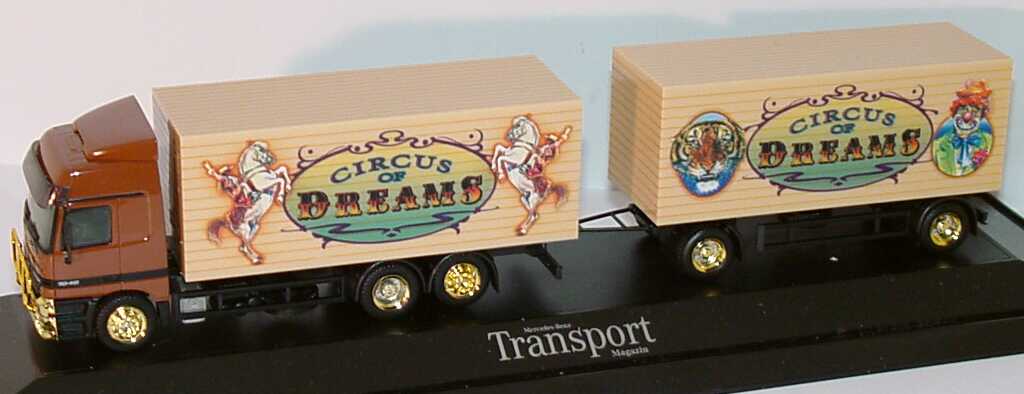 Foto 1:87 Mercedes-Benz Actros L KoSzg 3/2 Circus of Dreams Werbemodell herpa