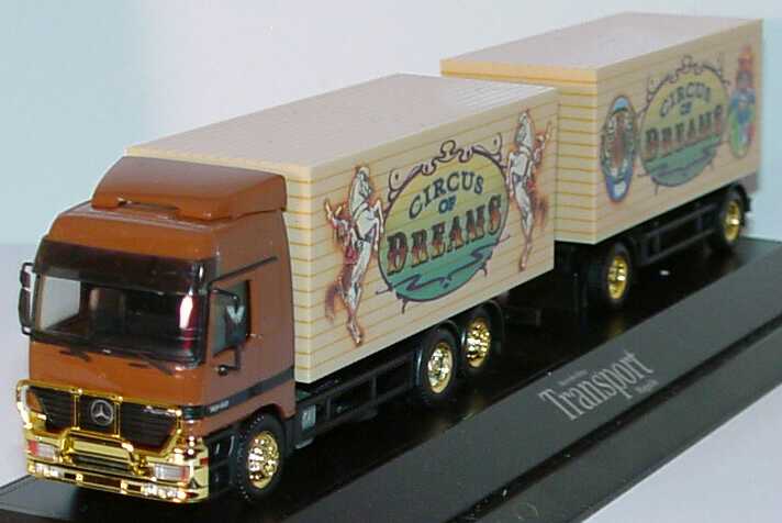 Foto 1:87 Mercedes-Benz Actros L KoSzg 3/2 Circus of Dreams Werbemodell herpa