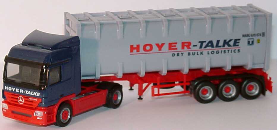 Foto 1:87 Mercedes-Benz Actros L MP2 Bulk-CoSzg 2/3 Hoyer-Talke Dry Bulk Logistics herpa 149235