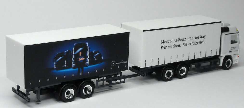 Foto 1:87 Mercedes-Benz Actros L MP3 W-GP-Tan-Hgz 3/2 Mercedes-Benz CharterWay - Wir machen. Sie erfolgreich. Werbemodell herpa B66007812