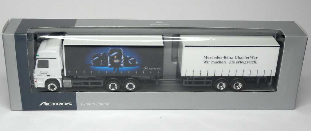 Foto 1:87 Mercedes-Benz Actros L MP3 W-GP-Tan-Hgz 3/2 Mercedes-Benz CharterWay - Wir machen. Sie erfolgreich. Werbemodell herpa B66007812