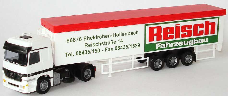 Foto 1:87 Mercedes-Benz Actros L Schubboden-Szg 2/3 Reisch Fahrzeugbau AMW/AWM 51129