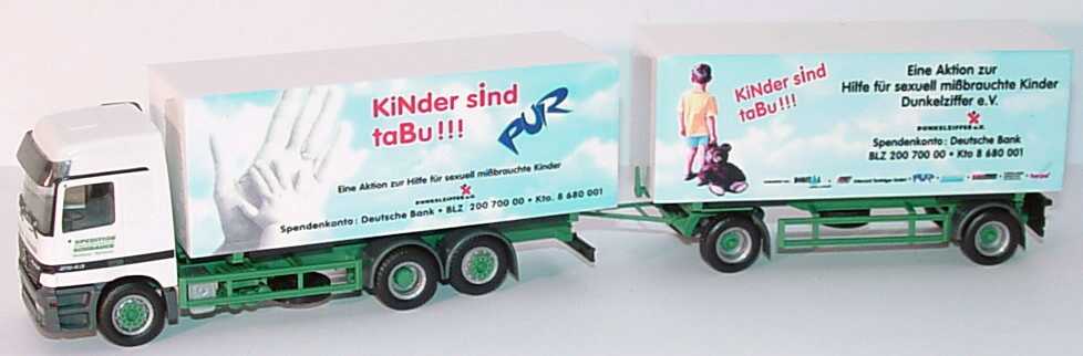Foto 1:87 Mercedes-Benz Actros L WKoHgz 3/2 KiNder sind taBu, PUR herpa 188586