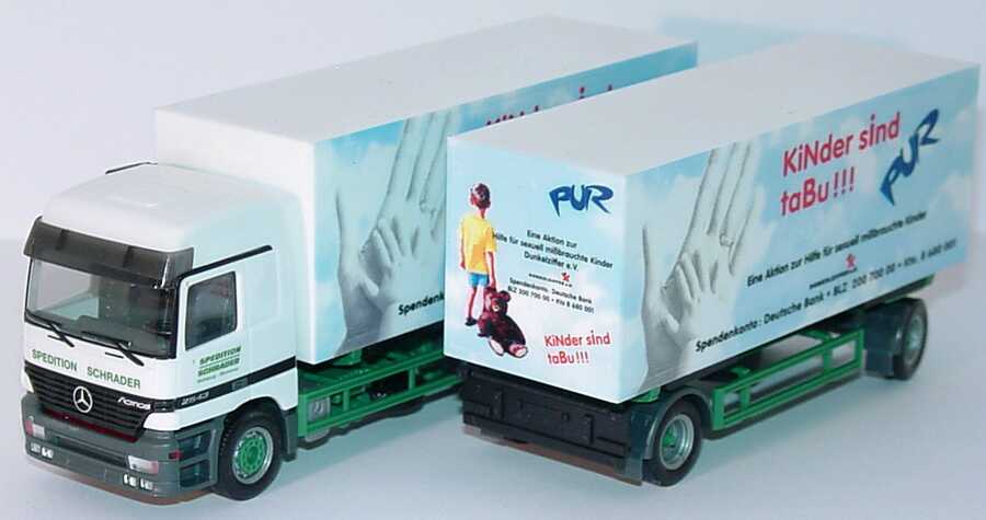 Foto 1:87 Mercedes-Benz Actros L WKoHgz 3/2 KiNder sind taBu, PUR herpa 188586