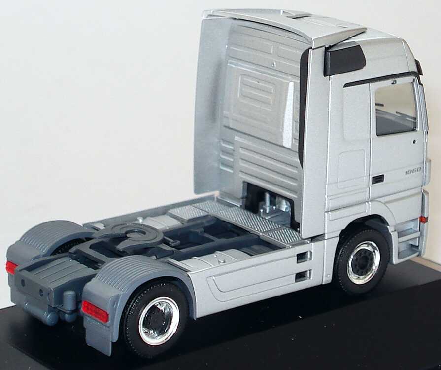 Foto 1:87 Mercedes-Benz Actros Megaspace MP3 2a Szgm perlsilber-met. Actros 1860 Werbemodell herpa B66000829