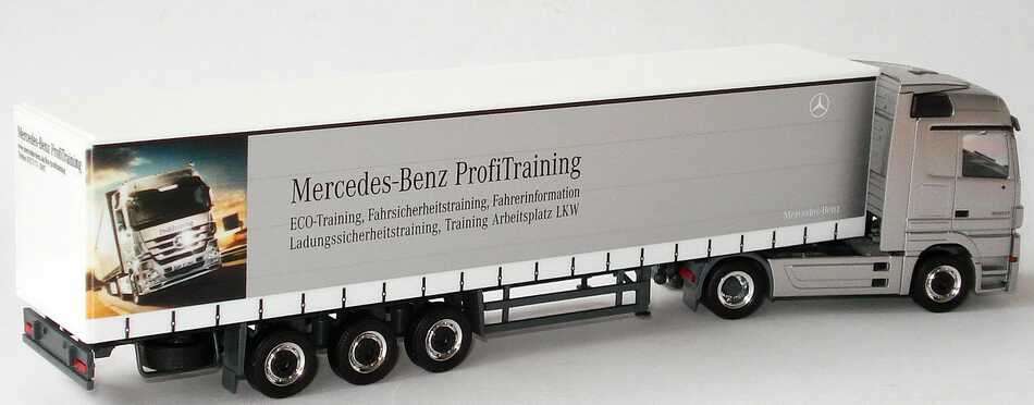 Foto 1:87 Mercedes-Benz Actros Megaspace MP3 GPSzg 2/3 Mercedes-Benz ProfiTraining Werbemodell herpa B66007806