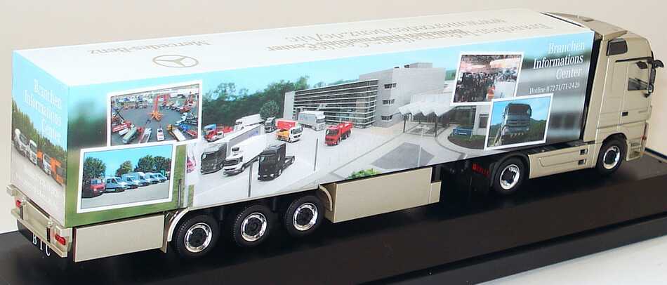 Foto 1:87 Mercedes-Benz Actros Megaspace MP3 KükoSzg 2/3 Branchen-Informations-Center, Edition 6 Werbemodell herpa B66000831