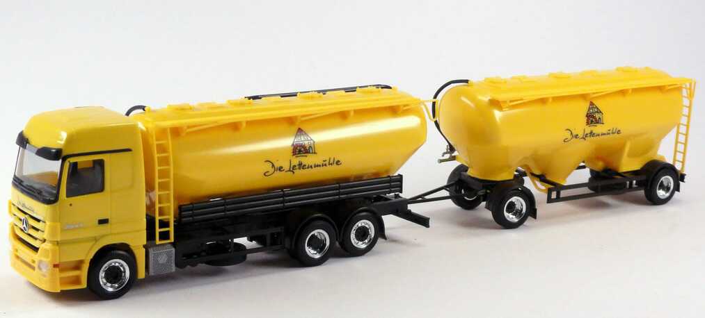 Foto 1:87 Mercedes-Benz Actros Megaspace MP3 Silo-Hgz 2/3 Die Lettenmühle Werbemodell herpa B66007814