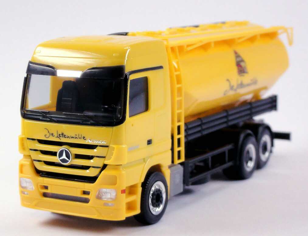 Foto 1:87 Mercedes-Benz Actros Megaspace MP3 Silo-Hgz 2/3 Die Lettenmühle Werbemodell herpa B66007814