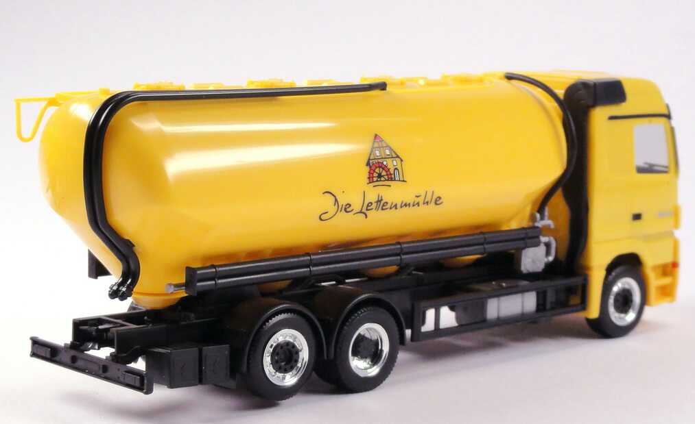 Foto 1:87 Mercedes-Benz Actros Megaspace MP3 Silo-Hgz 2/3 Die Lettenmühle Werbemodell herpa B66007814