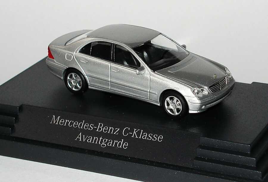 Foto 1:87 Mercedes-Benz C-Klasse Avantgarde (W203) brillantsilber-met. Werbemodell Busch B66961306