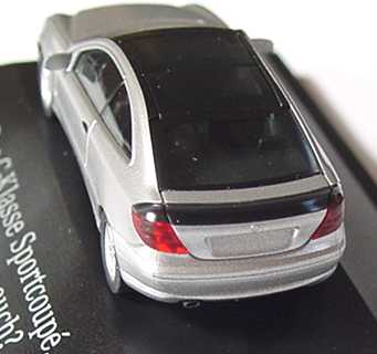 Foto 1:87 Mercedes-Benz C-Klasse Sport Coupé silber-met. Fühlen Sie es auch? Werbemodell herpa B66961315