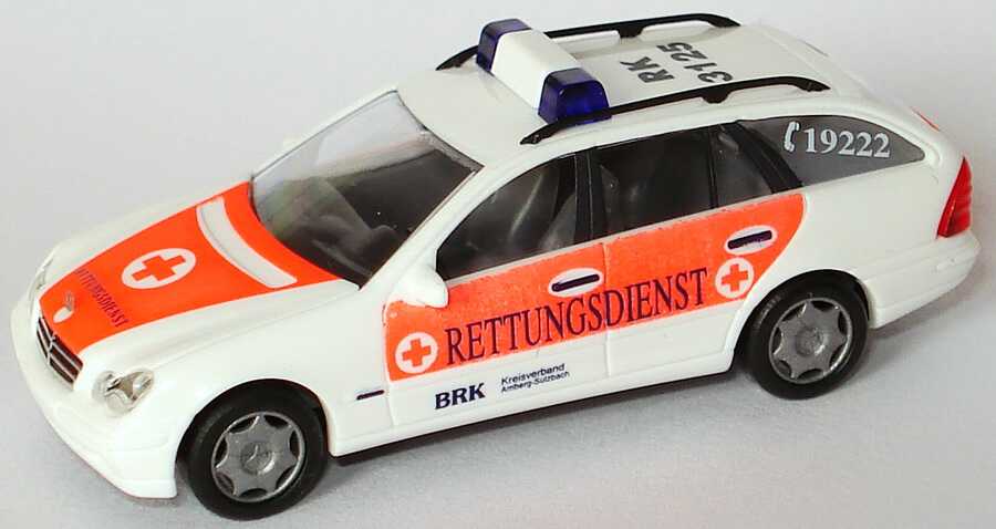 Foto 1:87 Mercedes-Benz C-Klasse T-Modell (S203) BRK Rettungsdienst Amberg-Sulzbach, BK 3125 Busch 49158