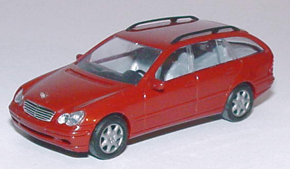 Foto 1:87 Mercedes-Benz C-Klasse T-Modell (S203) weinrot Busch 49150