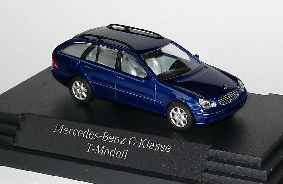 Foto 1:87 Mercedes-Benz C-Klasse T-Modell (S203) jaspisblaumet Werbemodell Busch B66961316